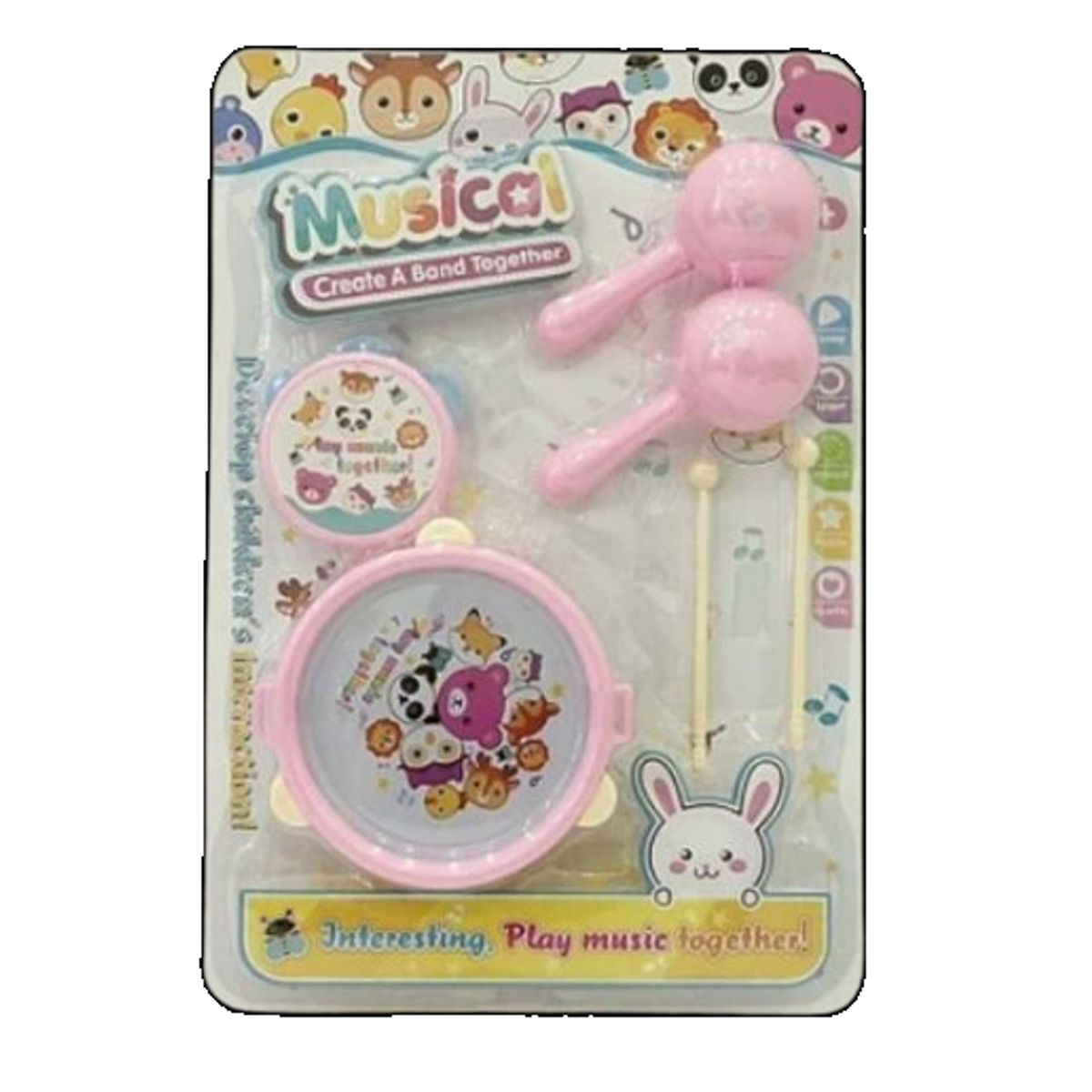 GENERICO - Set juguete tambor guitarrar para bebe