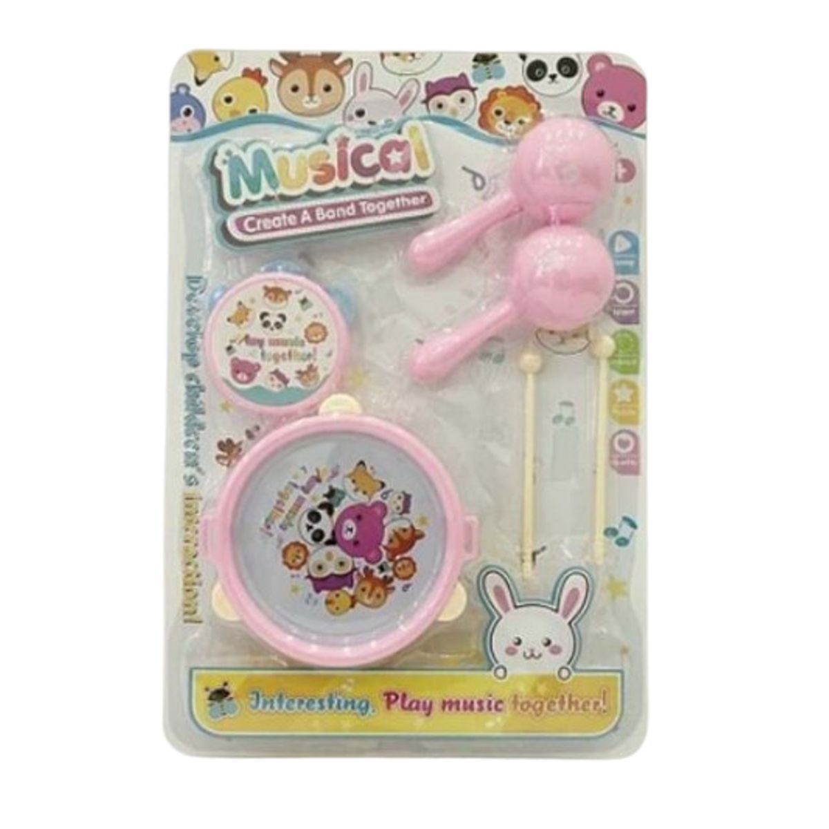 GENERICO - Set juguete tambor guitarrar para bebe