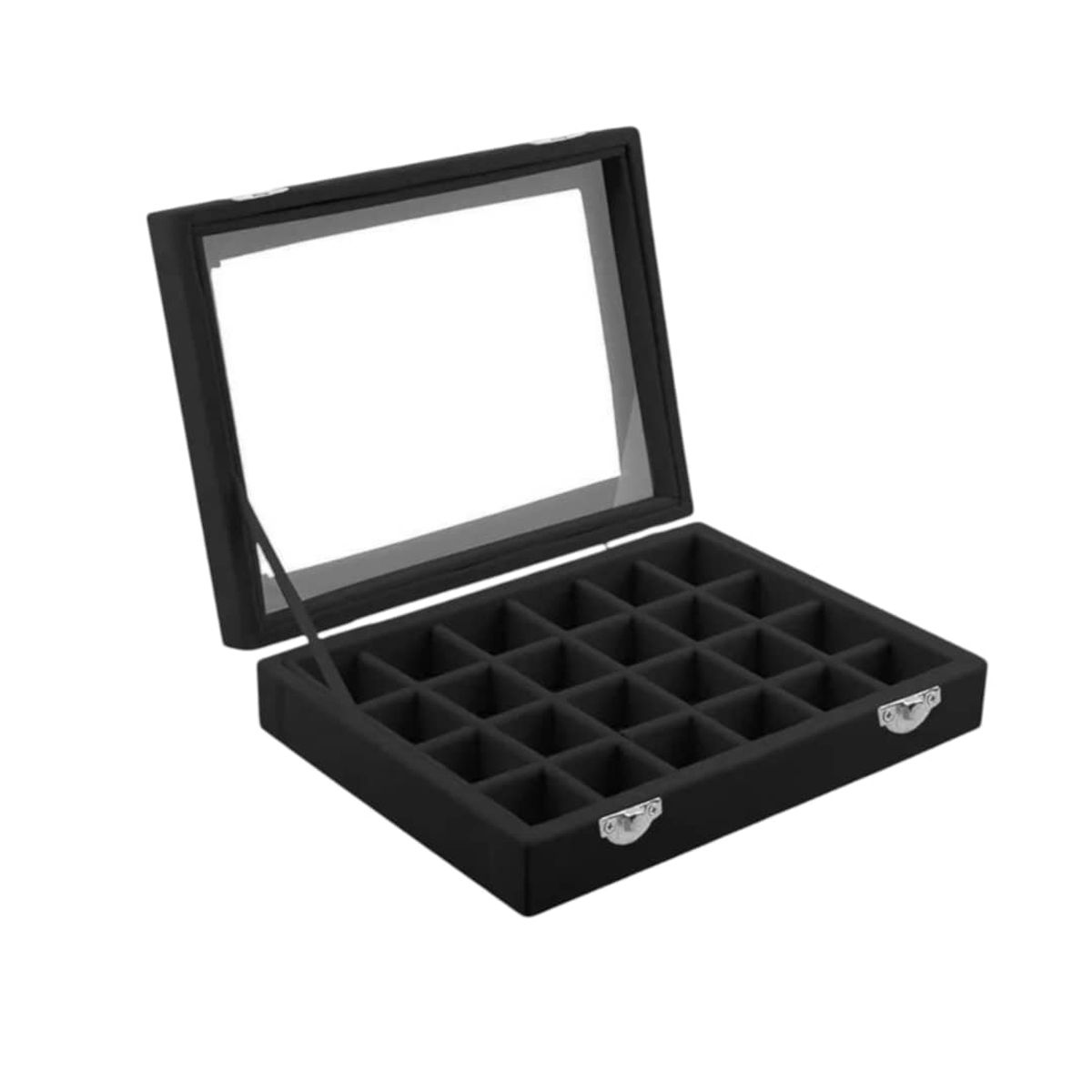 GENERICO - Joyero de lujo 24 espacios, anillo cadena Gms