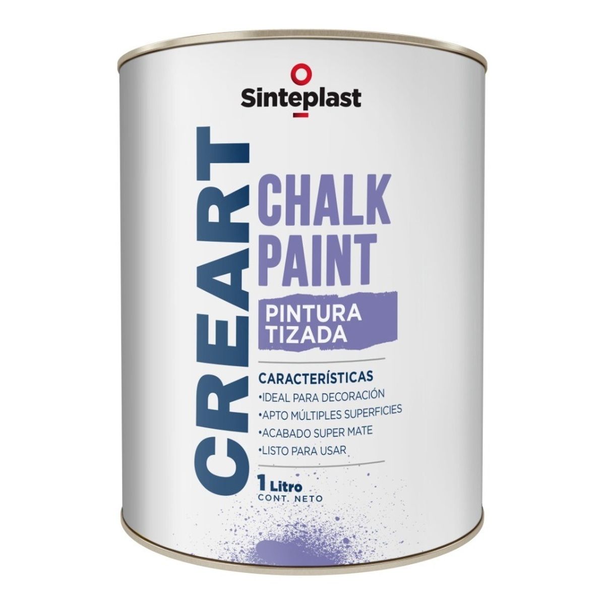SINTEPLAST - Chalk Paint Pintura Tizada Decorativa 1lt