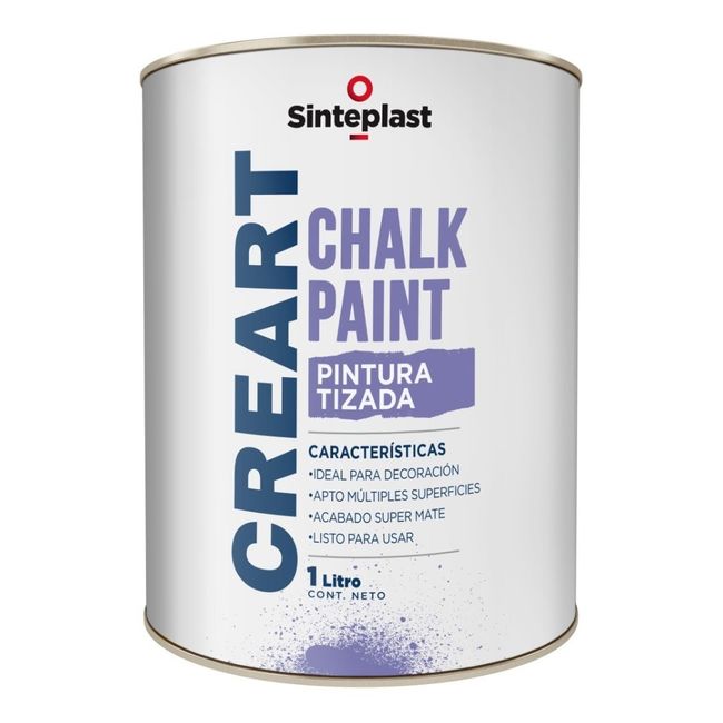 SINTEPLAST - Chalk Paint Pintura Tizada Decorativa 1lt