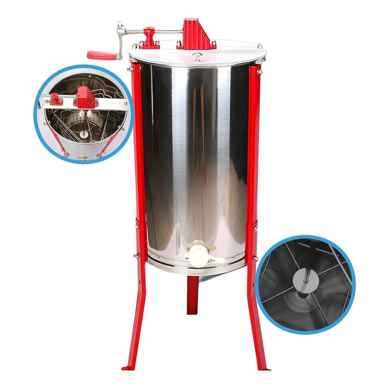MUNDO MAGIA - Centrifugadora De Miel Extractor Manual Industrial 3 Azas
