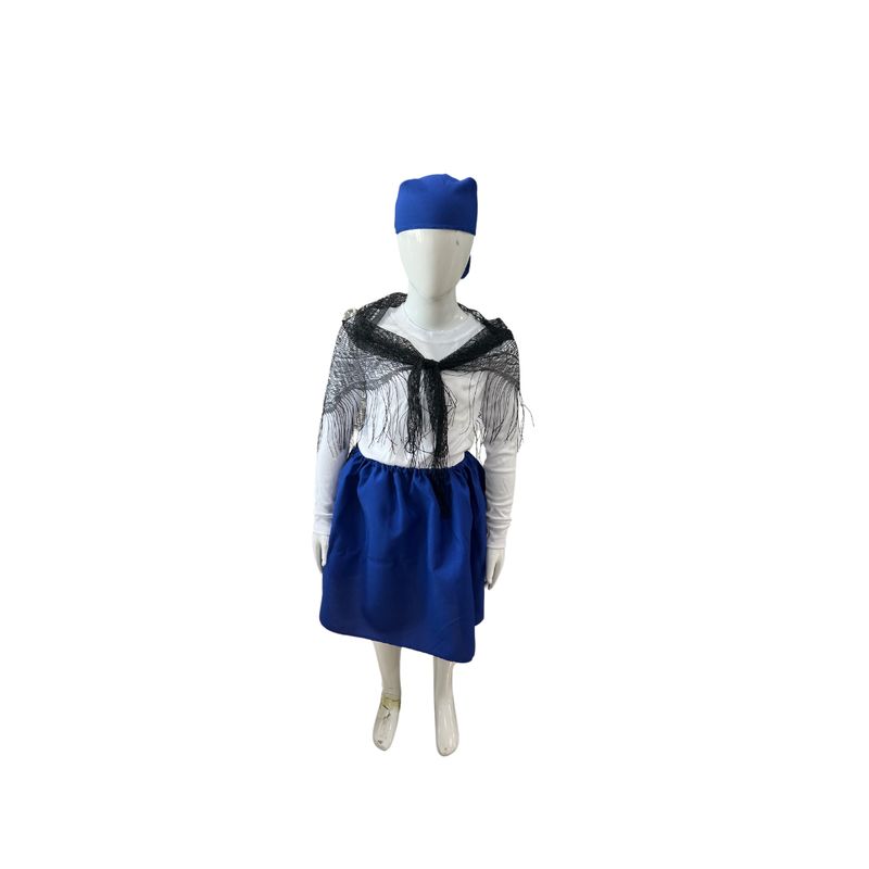 GENERICO - Traje Tipico Chilote Niñas Fiestas Patrias Chile Talla M