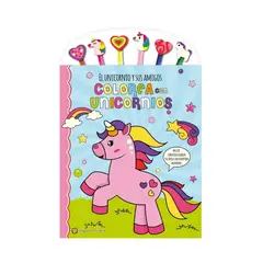 TOP10BOOKS - LIBRO COLOREA CON UNICORNIOS: EL UNICORNIO Y S / EL GATO DE HOJALATA /