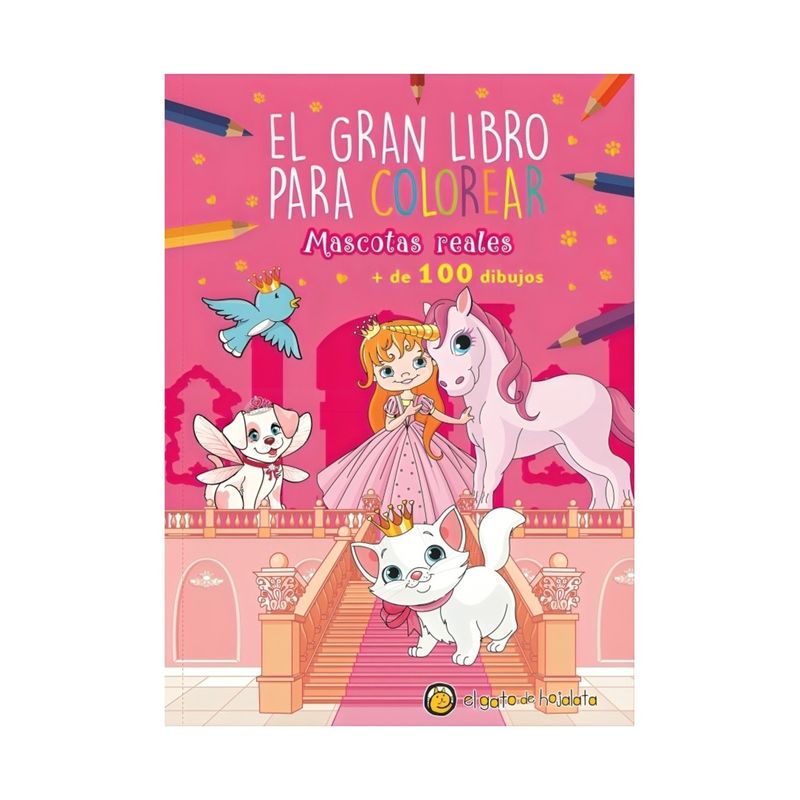 TOP10BOOKS - LIBRO E GRAN LIBRO PARA COLOREAR MASCOTAS REA / EL GATO DE HOJALATA /