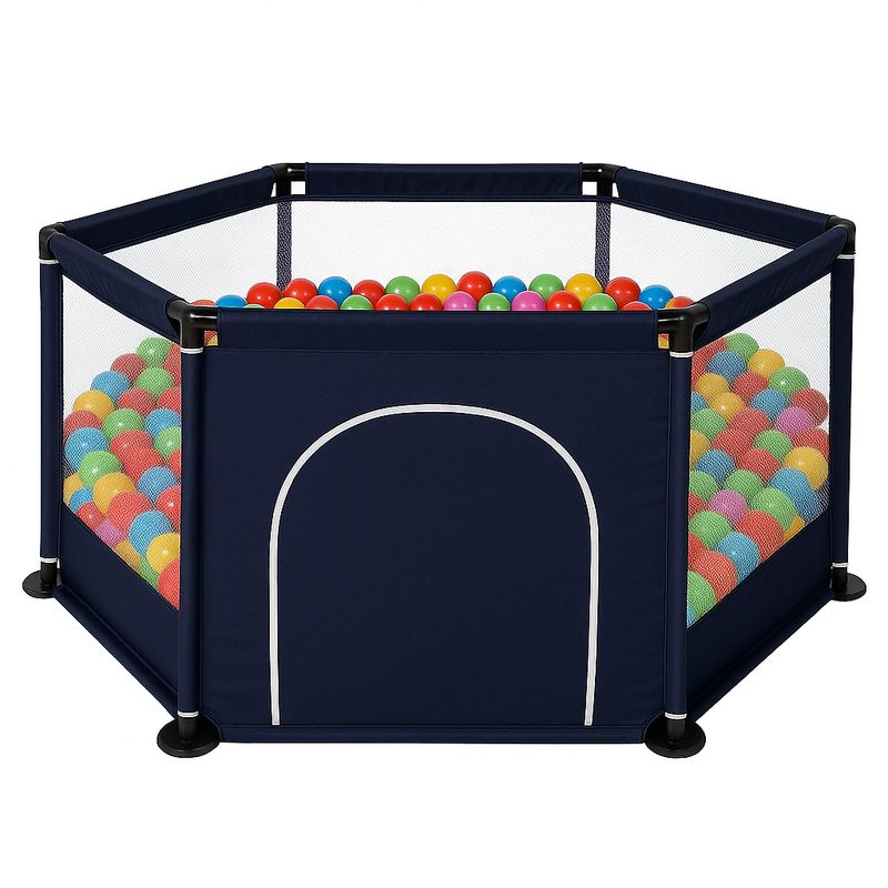 GENERICO - Corral Seguridad Bebe Hexagonal Juego Corralito Con Pelotas