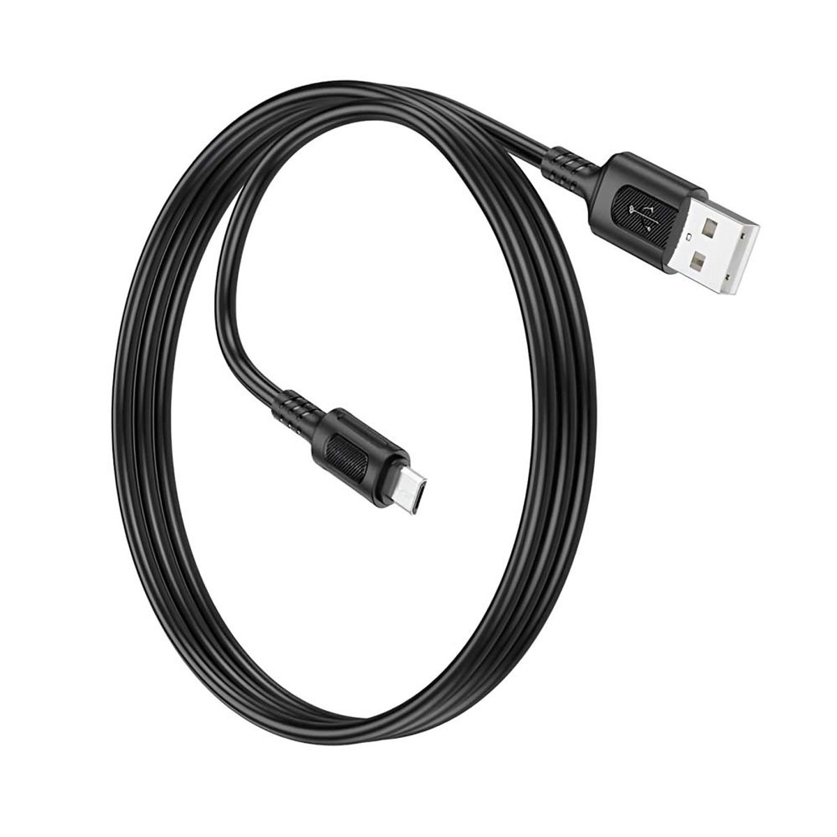 BOROFONE - Cable Micro Usb Carga Rápida Usb A Micro Usb 24a 1mts