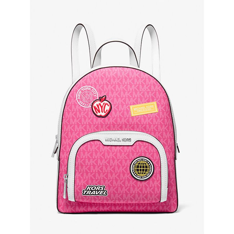 MICHAEL KORS - Mochila Michael Kors Jaycee Mediana monograna Fucsia