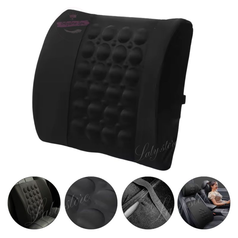 GENERICO - Cojin Respaldo Lumbar Soporte Auto Silla Oficina