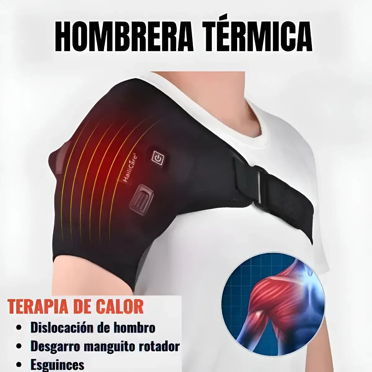 MOVI - Hombrera con calor Térmica Eléctrico Usb