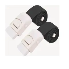 GENERICO - Torniquete Ligadura Elastico Hebilla Medicas Negro 2 Unid