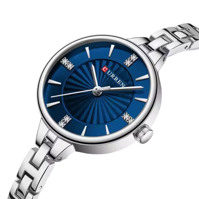 CURREN - Reloj mujer elegante Curren cuarzo análogo de lujo tecnología japonesa