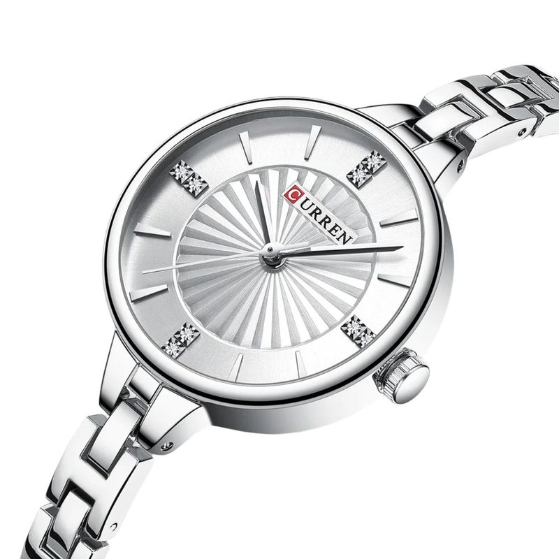 CURREN - Reloj mujer elegante Curren cuarzo análogo de lujo tecnología japonesa