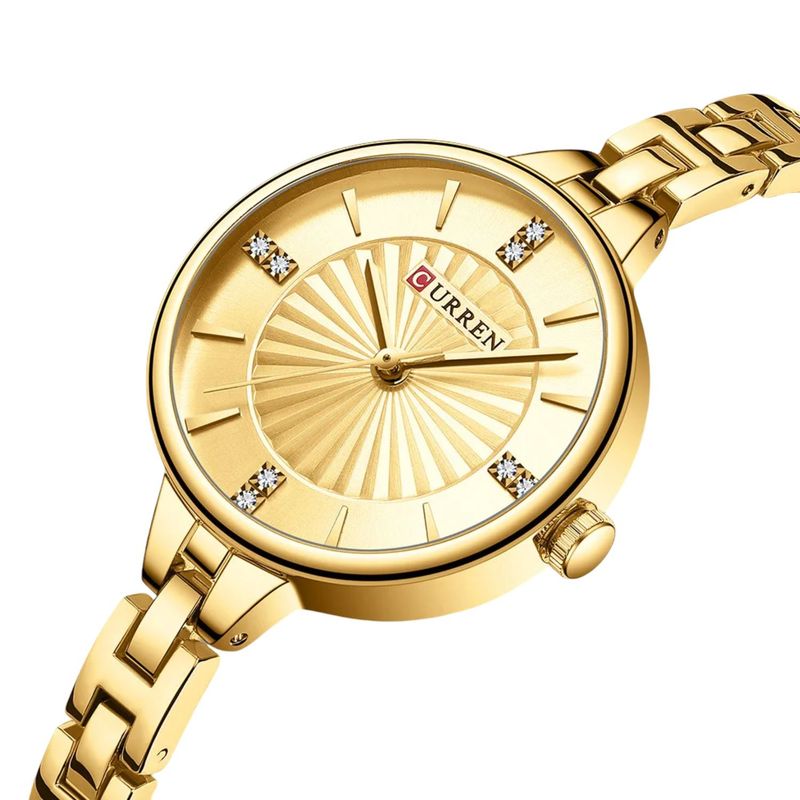 CURREN - Reloj mujer elegante Curren cuarzo análogo de lujo tecnología japonesa
