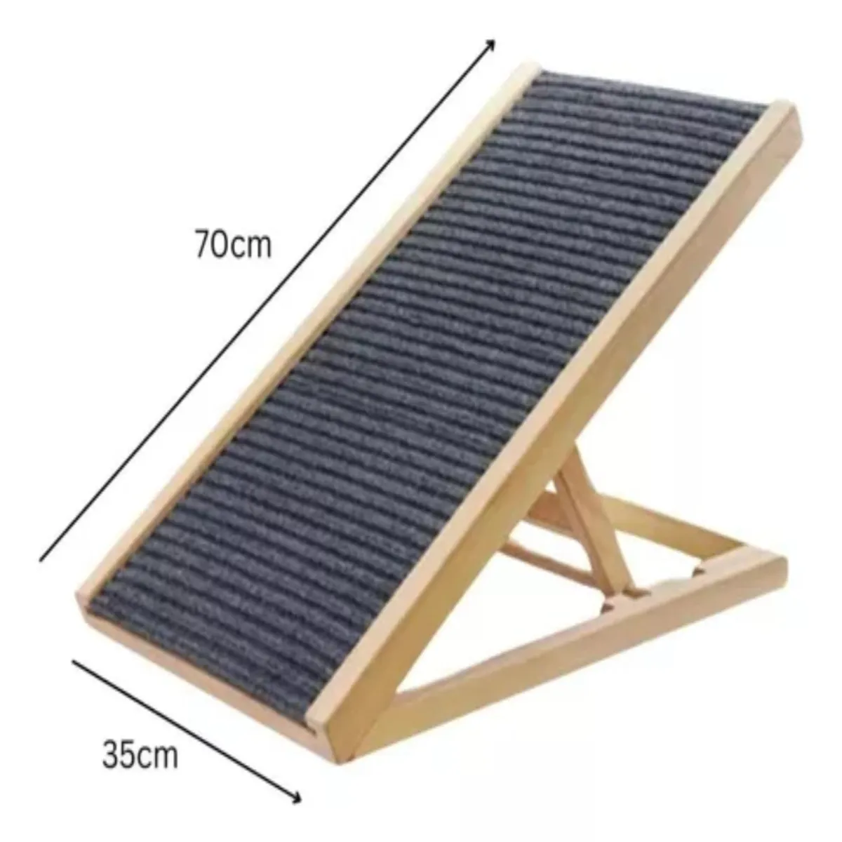 MUNDO MAGIA - Rampa Plegable De Madera Para Mascotas Perros Gatos