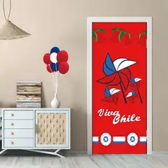 ANGELES DEL HOGAR - FUNDA DECORATIVA PARA PUERTA DISEÑO FECHAS PATRIAS