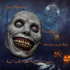 GENERICO - Máscara Halloween Bruja Del Terror