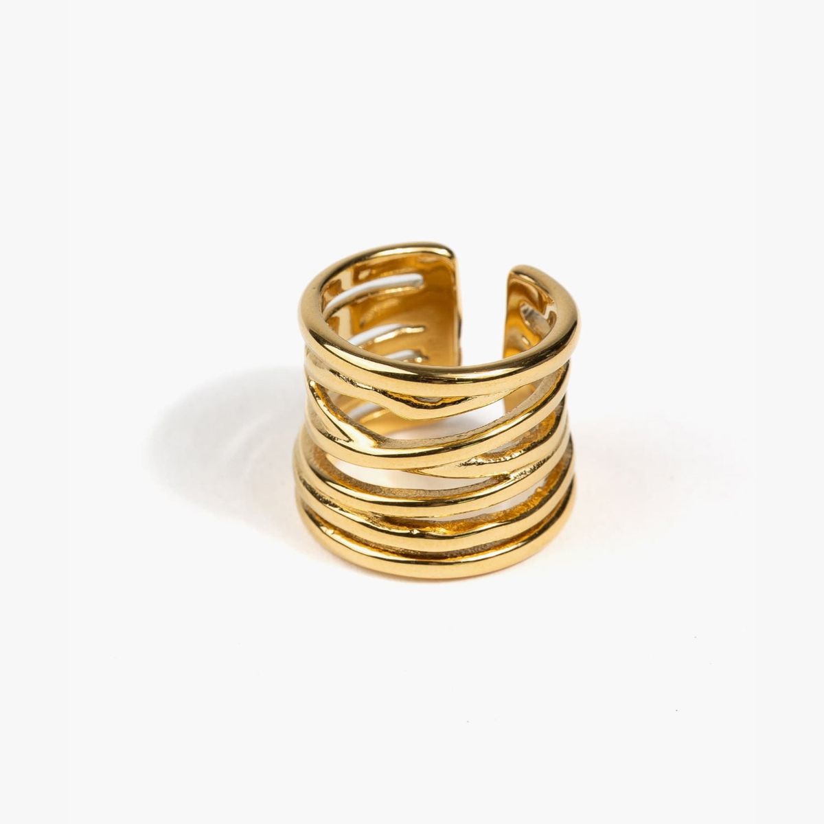LOUNGE - Anillo Mujer Líneas Irregulares