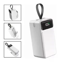 MUNDO MAGIA - Cargador Portatil 50000mah Power bank Blanco Bateria Recarga