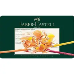 FABER-CASTELL - Estuche 60 lápices de colores profesionales Polychromos