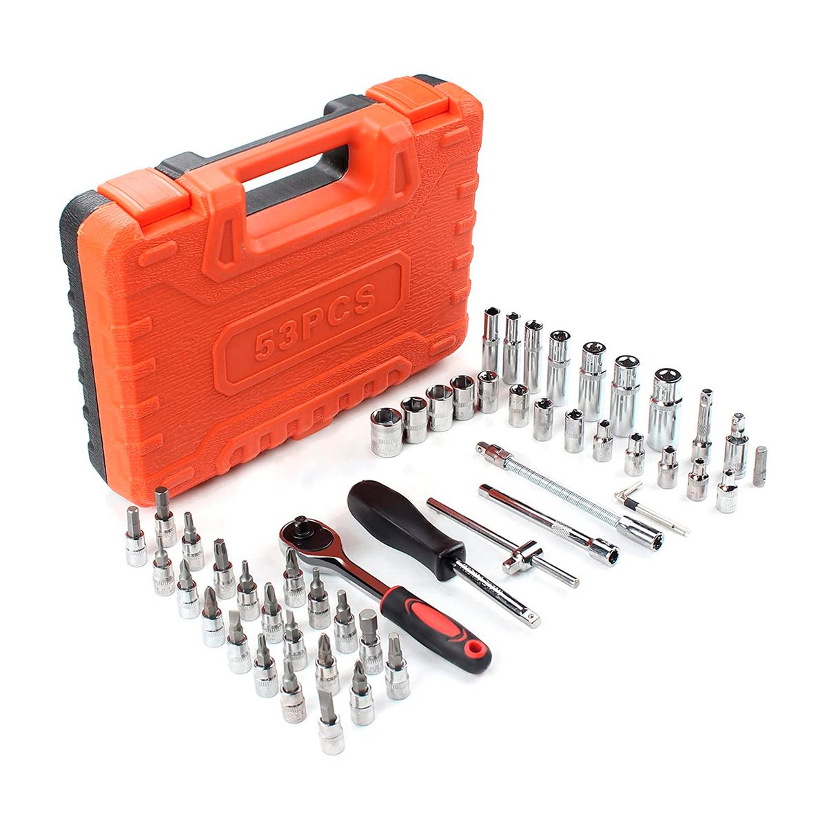 PUNTO STORE - Juego Herramienta Dados 53 Piezas + Chicharra + Estuche - Ps