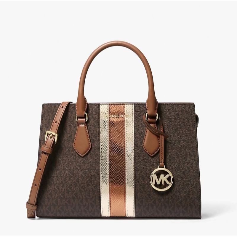 MICHAEL KORS - Cartera de mano Michael Kors Sheila Mediana satchel cafe