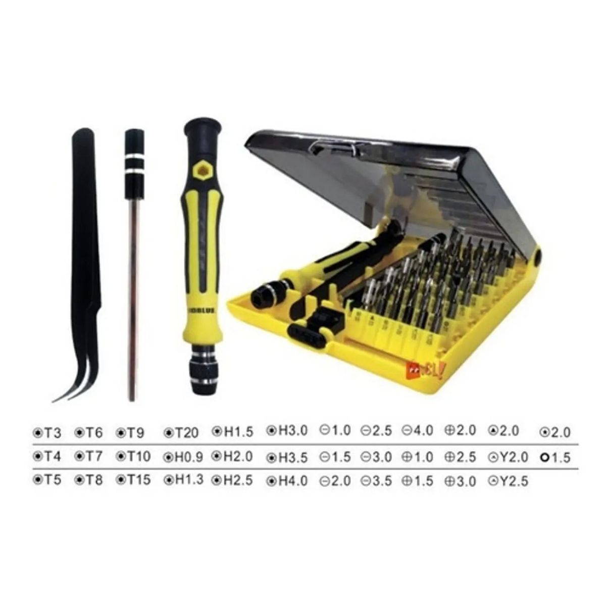 PUNTO STORE - Set Atornillador Precisión 45 Piezas Intercambiables - Ps