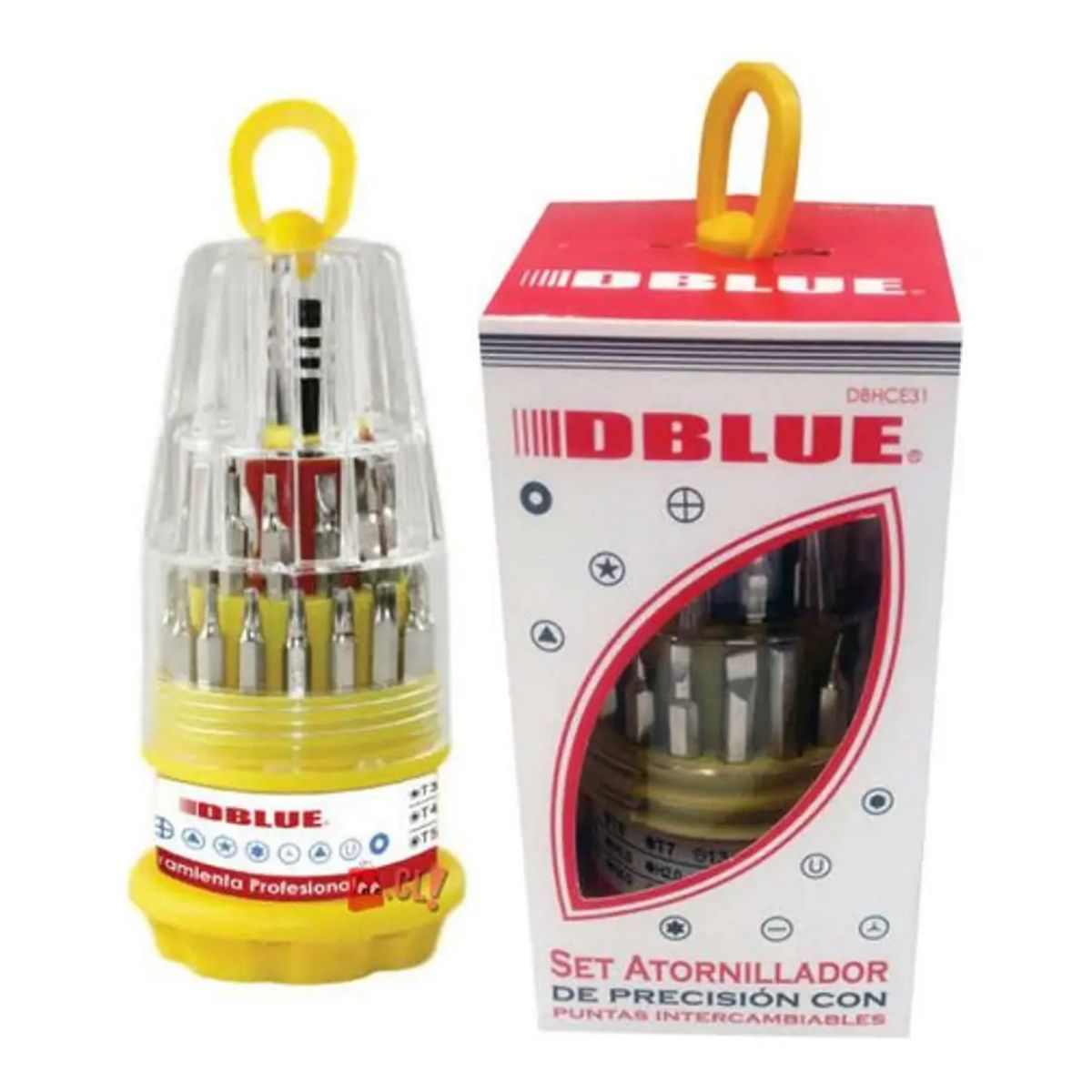 DBLUE - Set Atornillador Puntas Intercambiables - PS