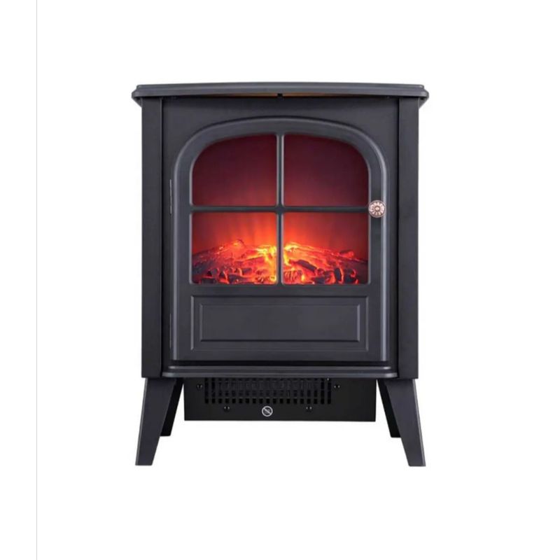 ARTIHOGAR - Chimenea Eléctrica Vintage Regulable Efecto Llama Real