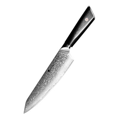 Imagen 2 del producto Cuchillo Chef 20cm Acero Damasco 67 Capas Mango G10 c/ Funda
