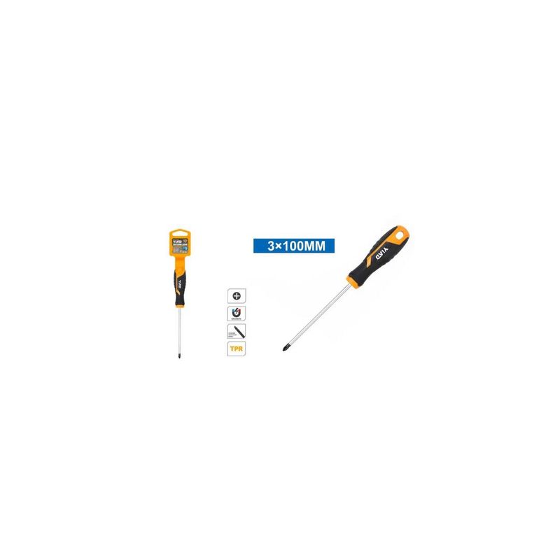 GENERICO - DESTORNILLADOR PUNTA ESTRELLA MAGNETICO 3X100MM