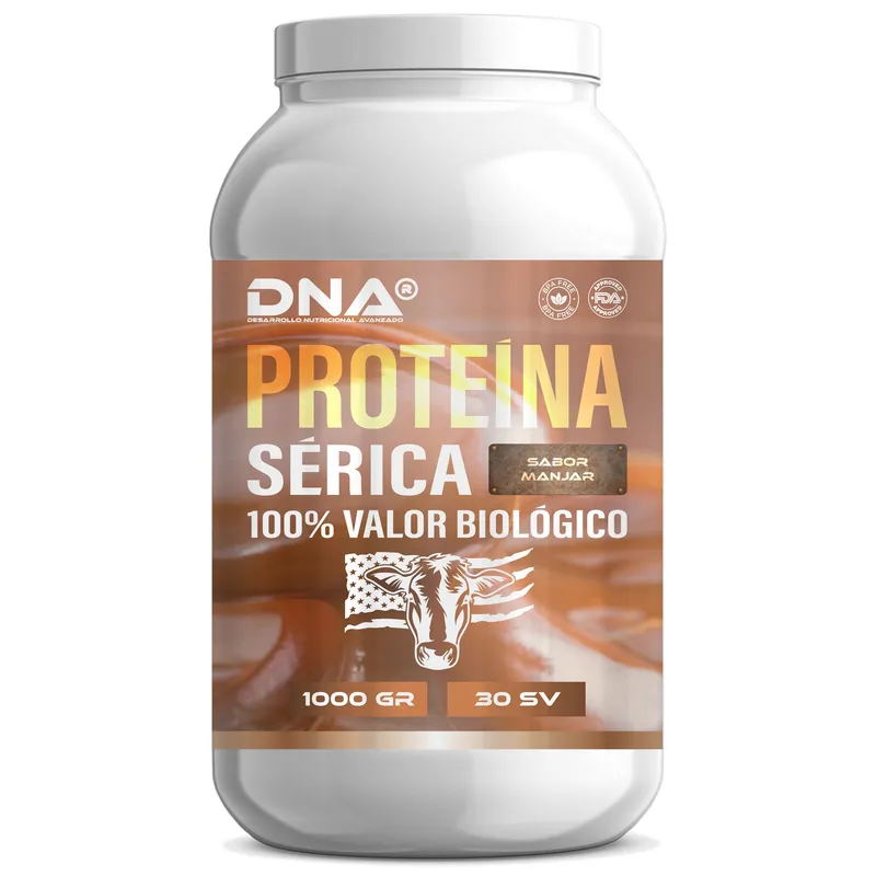 NUTRICION CHILE DNA - PROTEINA DNA® SABOR NATURAL - MANJAR - POTE - 1KG
