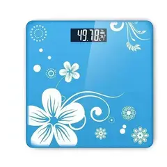 GENERICO - Balanza Pesa Digital Baño 180kg Vidrio Con Diseños / 227005