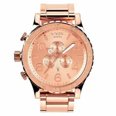 NIXON - Reloj 5130 Chrono All Rose Gold - Rosa