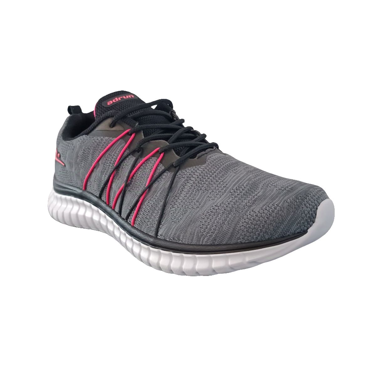 POZATINI - ZAPATILLA DEPORTIVA MUJER GRAFITO NEGRO ROSA 8619