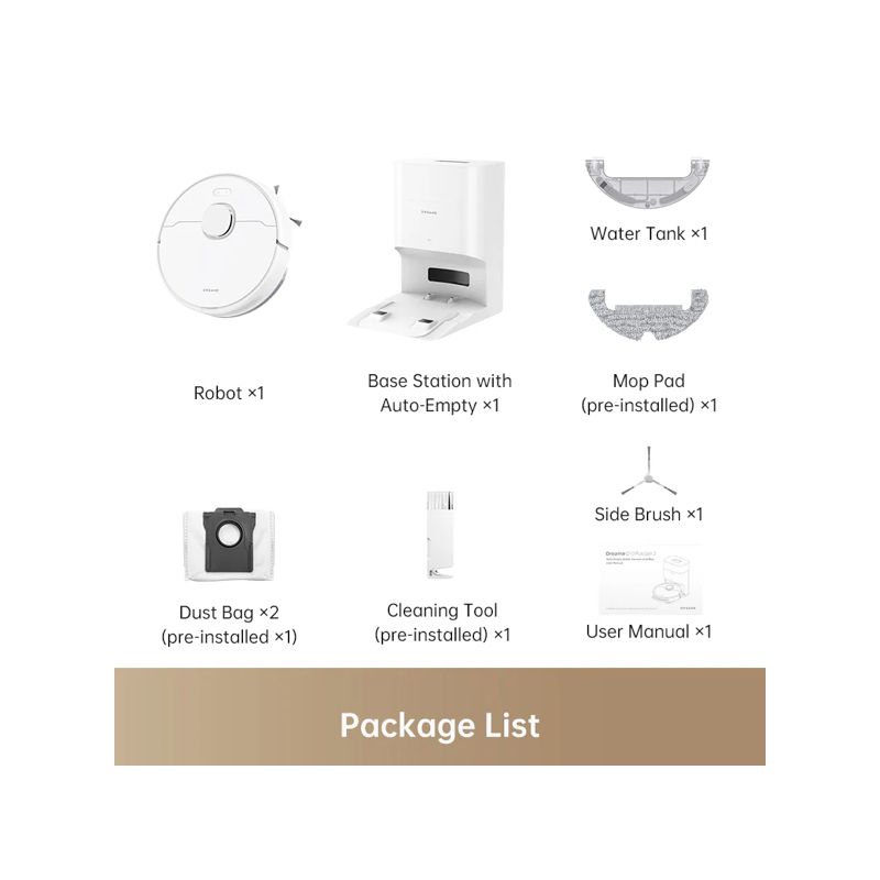 DREAME - Dreame D10 Plus Gen 2 Robot Aspiradora Color Blanco 6000PA Succion