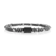 BY LAS CAYETANAS - Pulsera para hombre HOPE HEMATITE