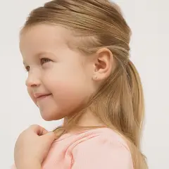 BY LAS CAYETANAS - Aros de niña Perla de Cultivo clásicas