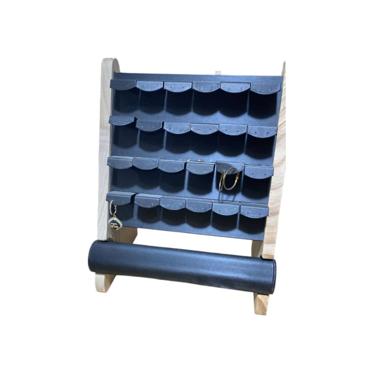 GENERICO - Exhibidor Duo Aros y Pulseras Negro Gms