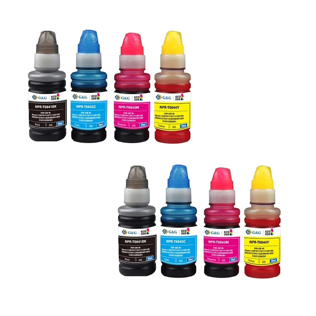 CREA PRINT - 2 Pack De Carga De Tinta Para Epson T664 L220, L120, L121