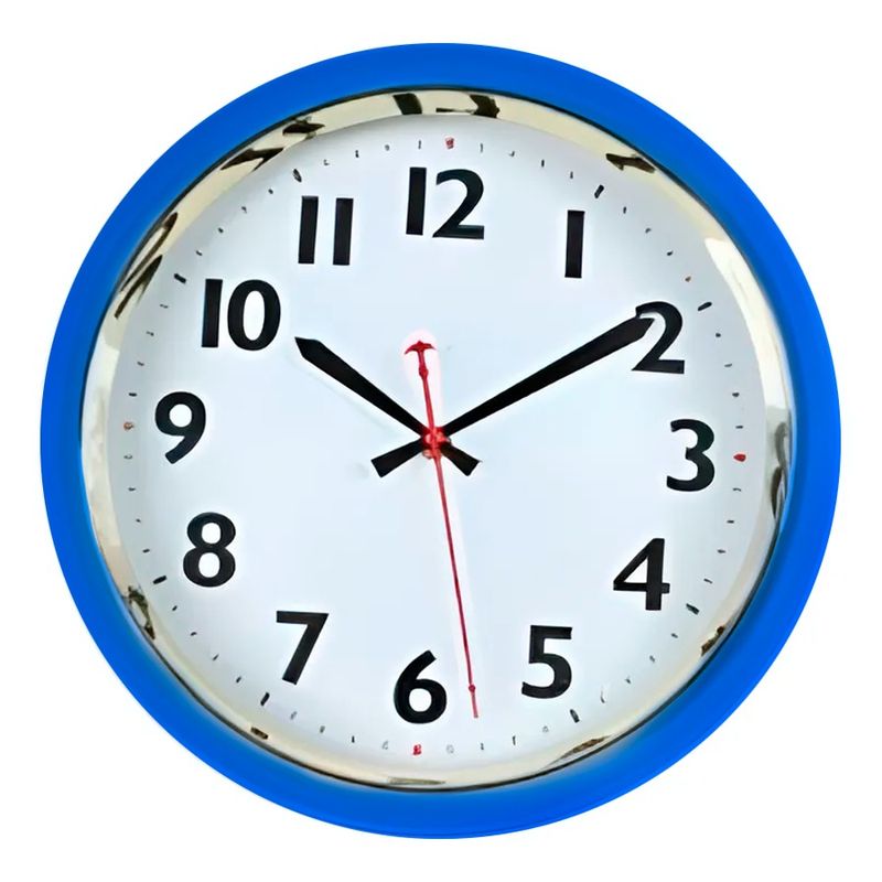 GENERICO - Reloj De Pared Minimalista Elegante Azul