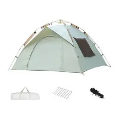 LUBABYCAS - Carpa Camping Automática 4 Personas Con Accesorios Roof Gris