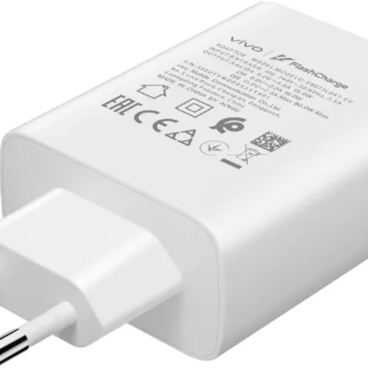 VIVO - CARGADOR VIVO 80W FLASH CHARGER ORIGINAL