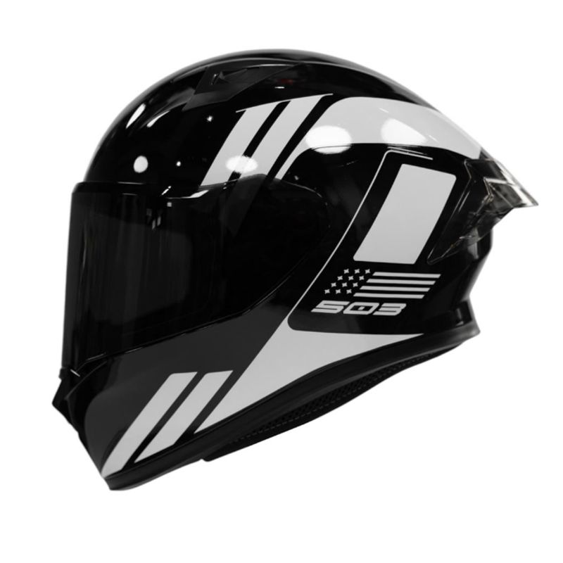 ICH - Casco moto ich 503 neza bl sm integral certificación dot qr
