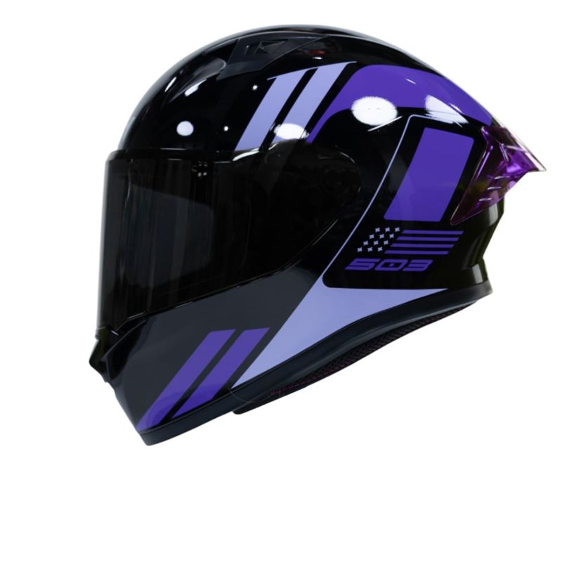 ICH - Casco moto ich 503 neza lila sm integral certificación dot qr