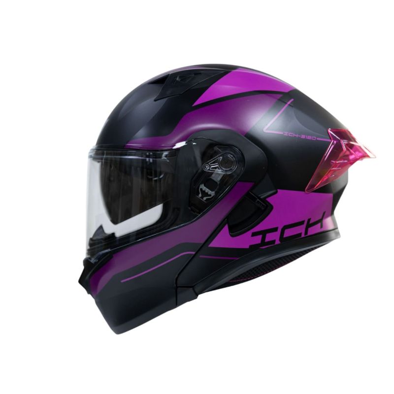 ICH - Casco moto ich 3120 mixter fc abatible con sun visor certificación dot 3cv