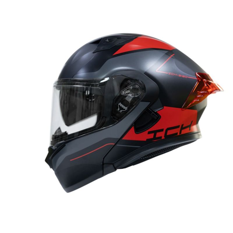 ICH - Casco moto ich 3120 mixter rj abatible con sun visor certificación dot 3cv