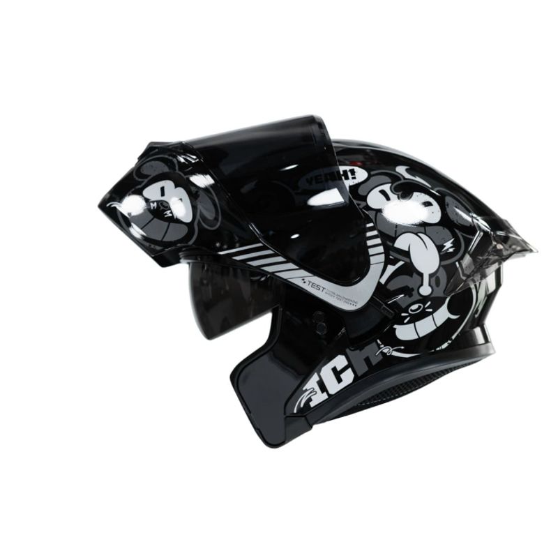 ICH - Casco moto ich 3120 turn on n7 sm abatible con sun visor certificación dot 3cv