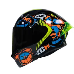 ICH - Casco moto 3120 turn on nj.n sm abatible con sun visor certificación dot 3cv