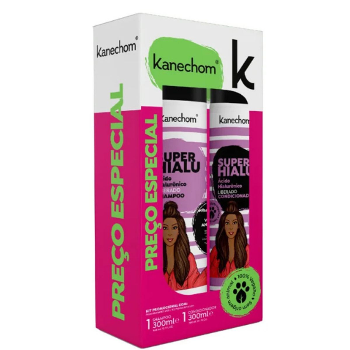 KANECHOM - Pack Shampoo + Acondicionador Super Hialu Crecimiento Kanechom